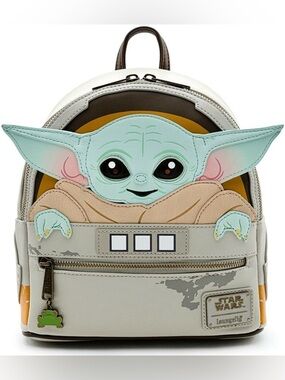 NEW Loungefly STAR WARS Mandalorian Baby Yoda The Child Mini Backpack